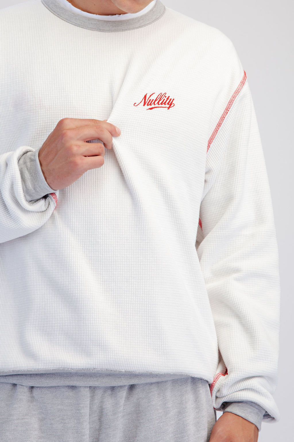 Heather Grey 2-Way Reversible Sweatshirt