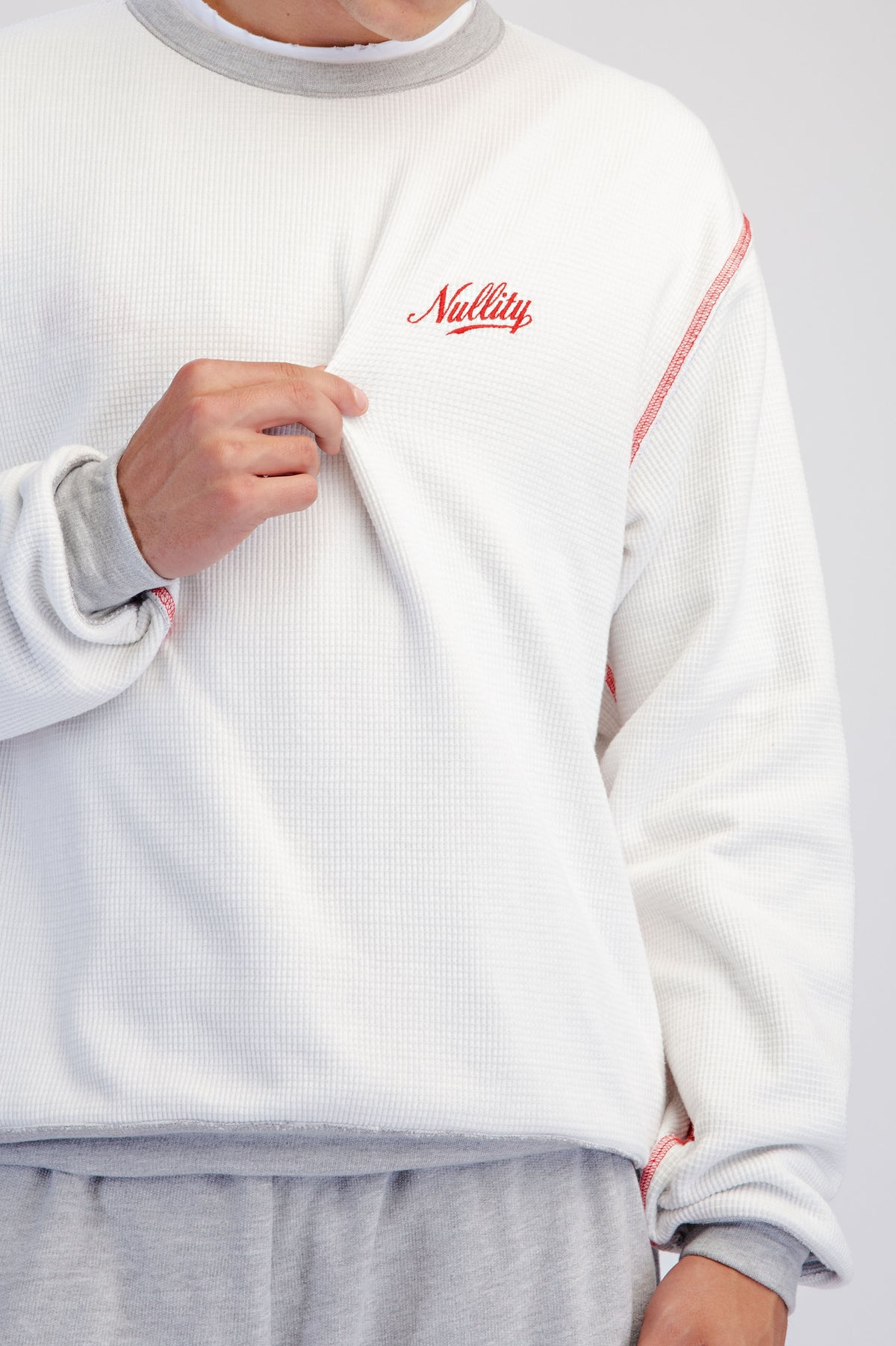 Heather Grey 2-Way Reversible Sweatshirt
